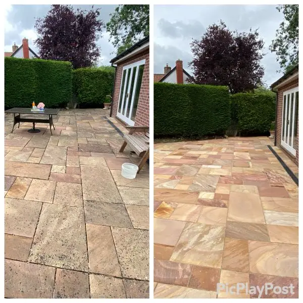 cleaning patio