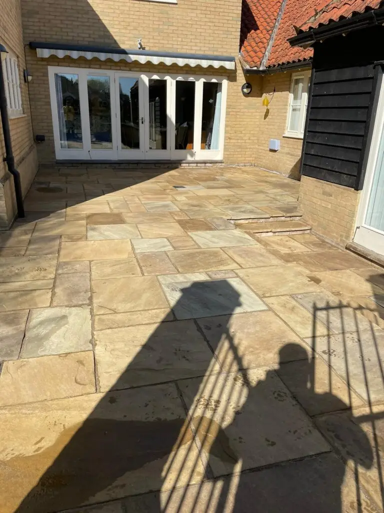 after patio cleaning