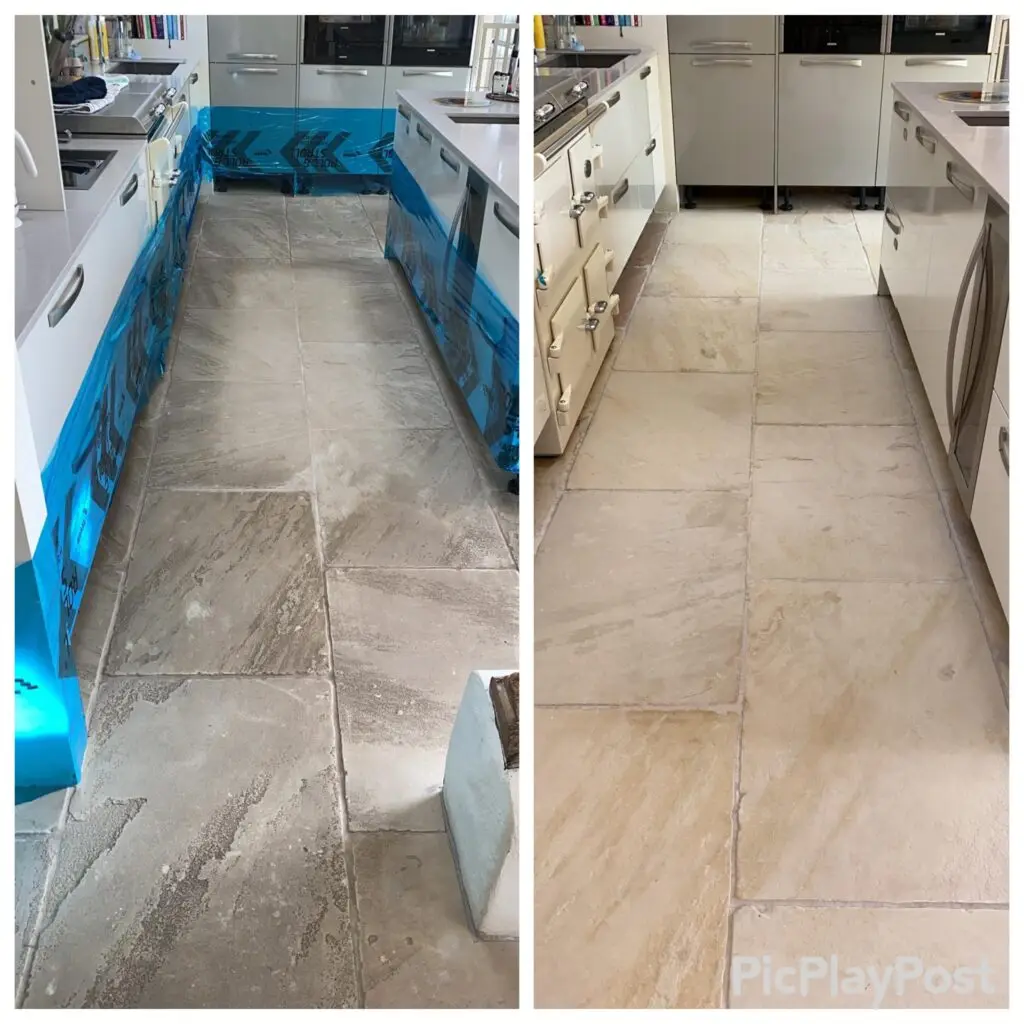before and after cleaning