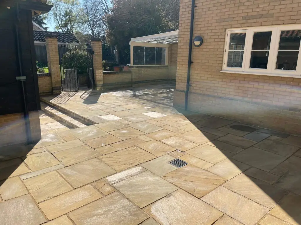 after patio cleaning moss removed